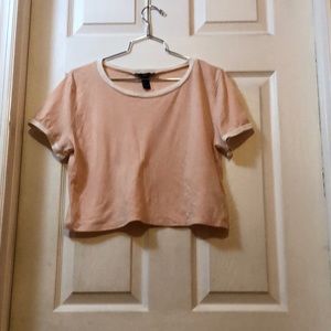 Forever 21 crop top in pastel pink, size M